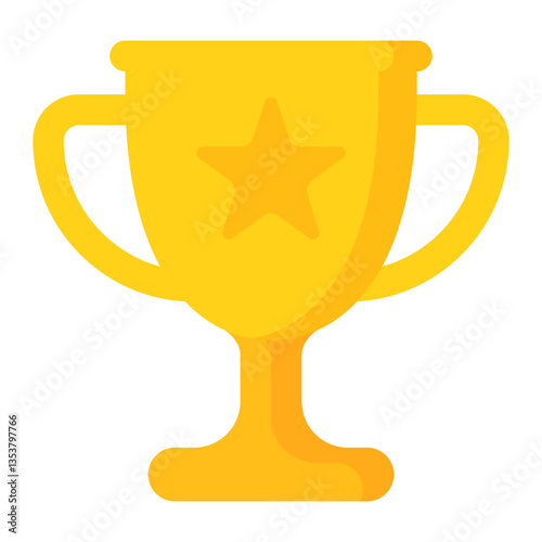 Trophy icon. Winner cup icon