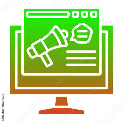 Digital advertising Icon