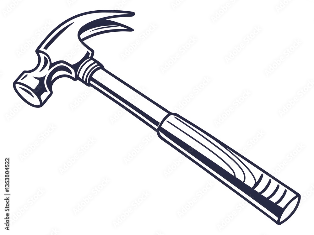 hammer line white background hammer line white background