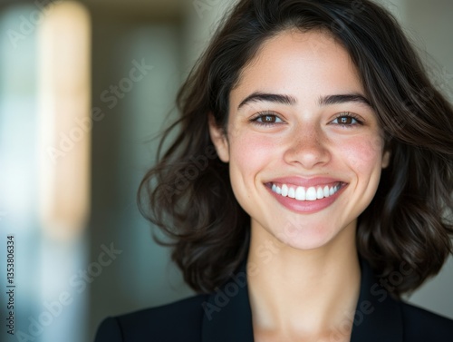 Smiling young woman portrait