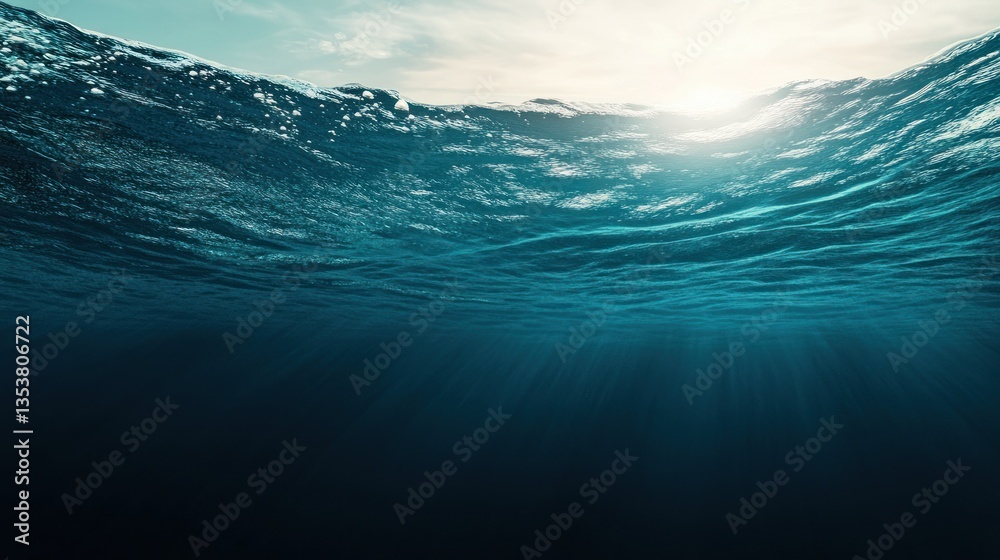 Fototapeta premium Underwater Sunbeams