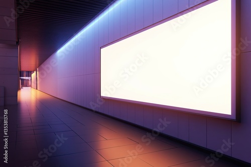 Detailed Image of Clean Interior with Billboard