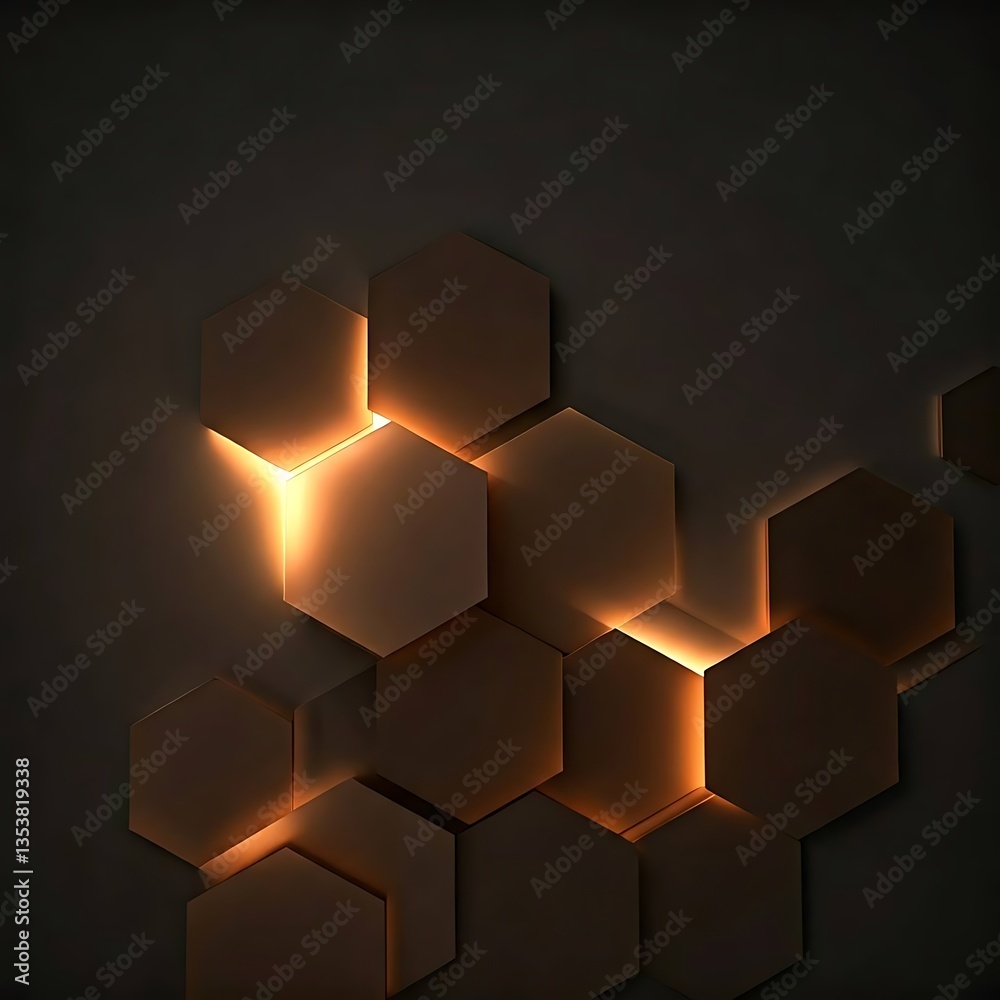 Abstract background with hexagons. Abstract background with hexagons.