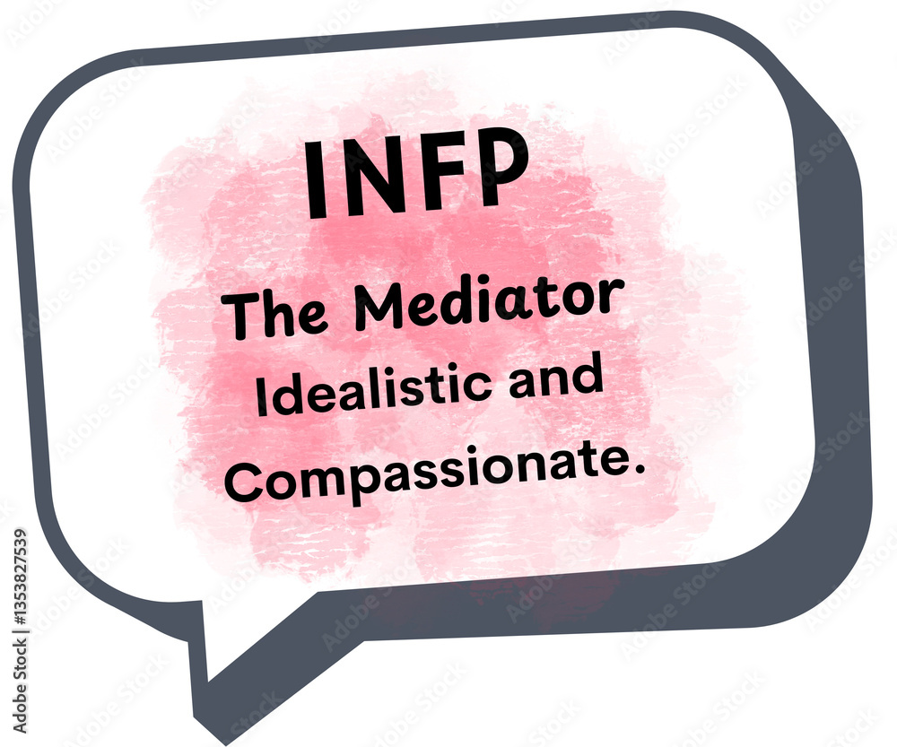 Fototapeta premium MBTI, INFP