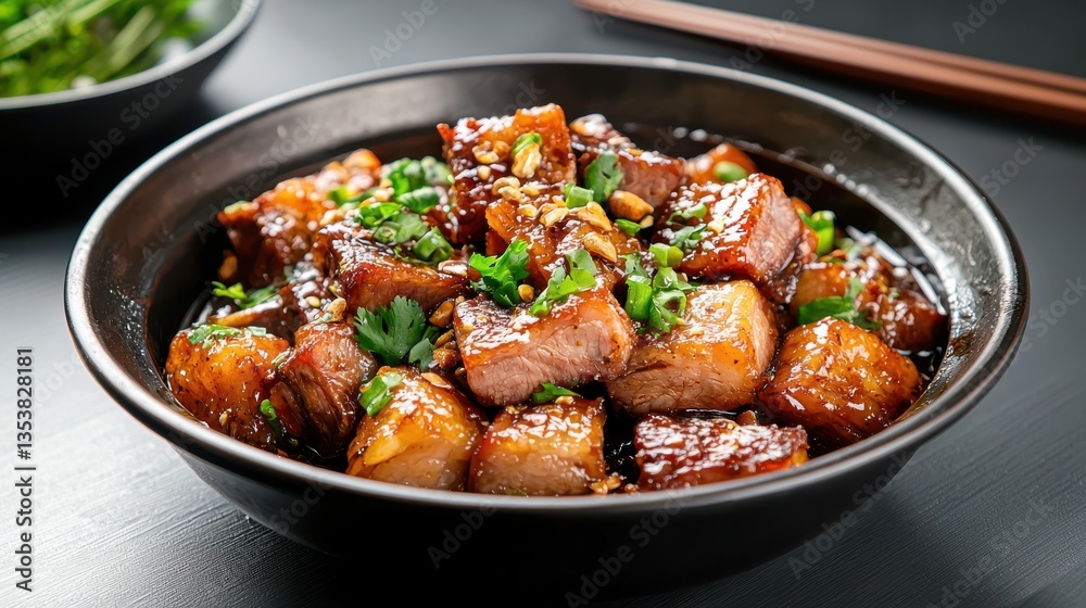Delicious Bowl of Savory Meat and Fresh Vegetables Capturing Culinary Art Delicious Bowl of Savory Meat and Fresh Vegetables Capturing Culinary Art