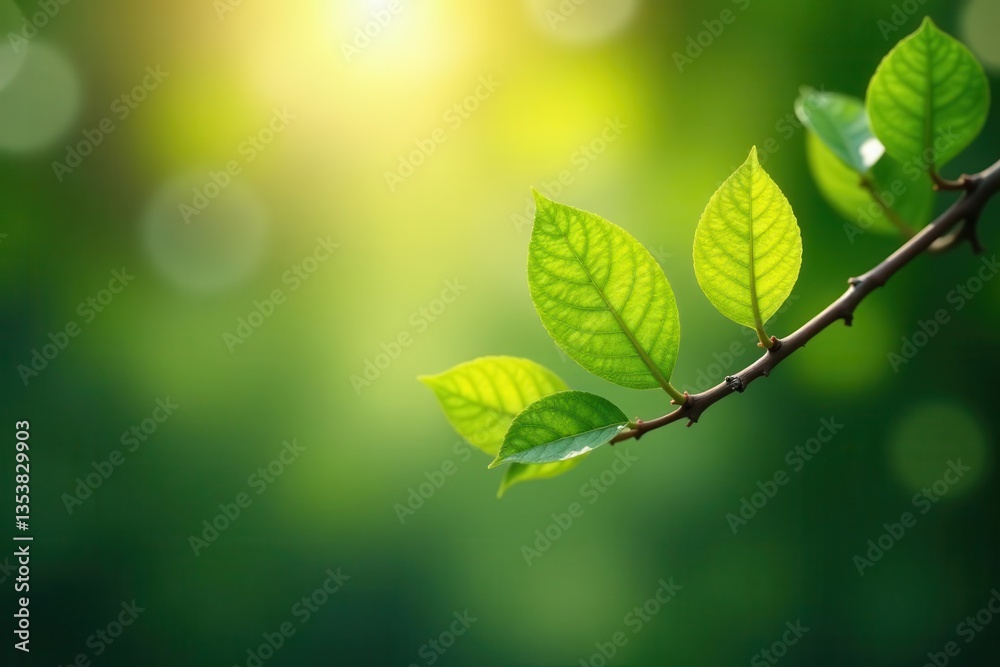 Newly emerged leaves unfurl on branches, soft light filters through canopy, tree, renewal, canopy Newly emerged leaves unfurl on branches, soft light filters through canopy, tree, renewal, canopy