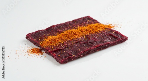 Spicy Beetroot Snack Gourmet Food Healthy Eating Red Beet Chips Seasoning Closeup Delicious Dietary