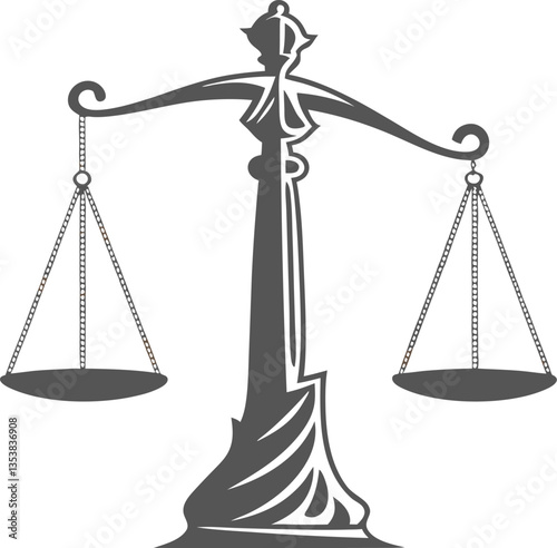 Scales icon. Stock vector