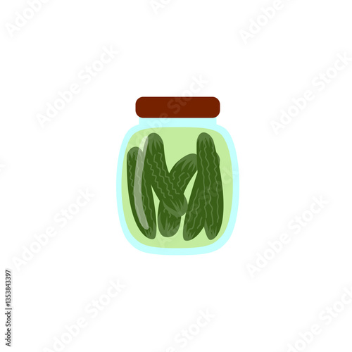 Pickled Gherkins in the Jar