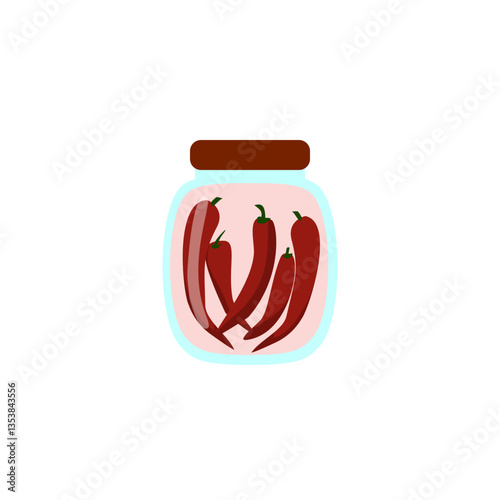 Pickled Chillies in the Jar