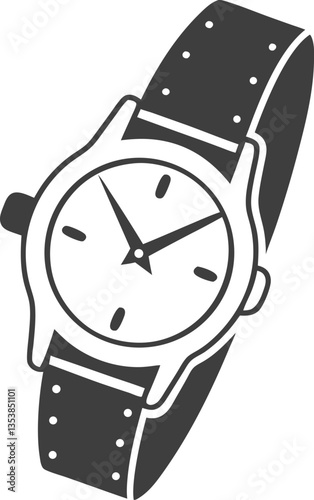 Watch wrist simple icon. Vector illustration