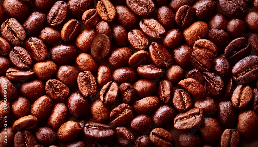 Fototapeta premium aromatic roasted coffee beans textured background