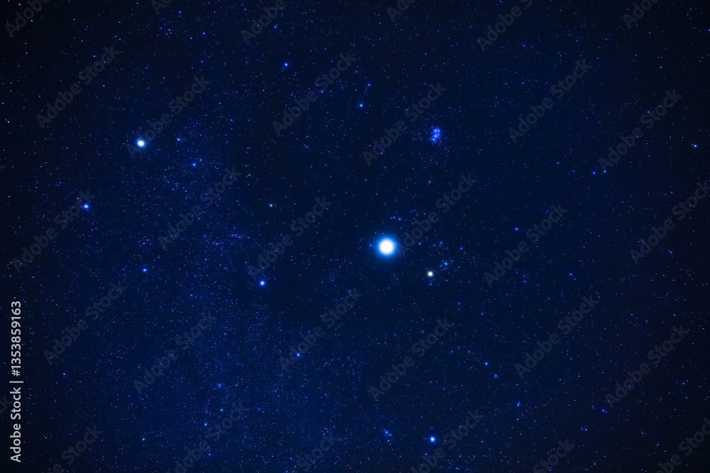 Milky Way stars photographed with a wide angle lens.