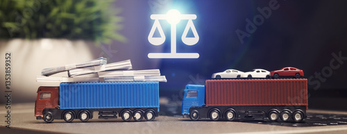 Balanced Logistics: A Symbolic Representation of Equilibrium in Transport and Trade