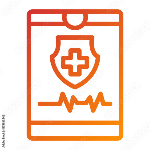 Vector Design Medical App Icon Style