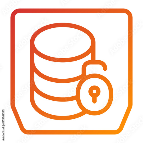 Vector Design Unsecure Icon Style