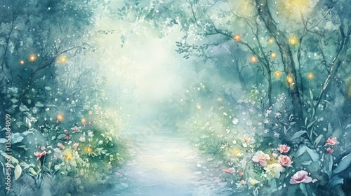 there is a pathway with stairs and flowers in the middle, beautiful render of a fairytale, enchanted magical fantasy