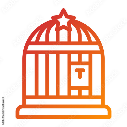Vector Design Birdcage Icon Style