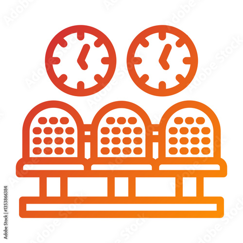 Vector Design Waiting Room Icon Style