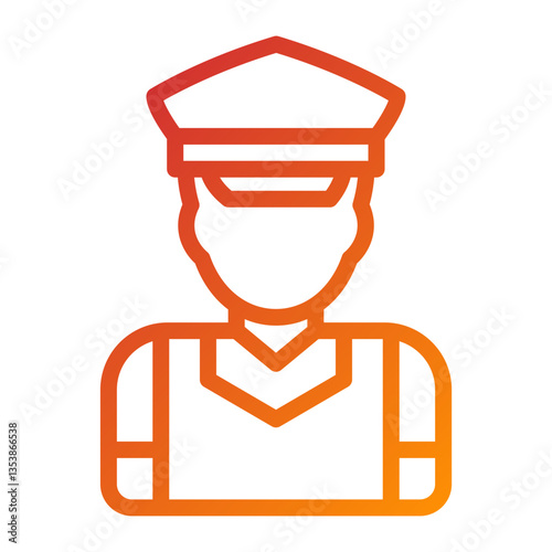Vector Design Security Guard Icon Style