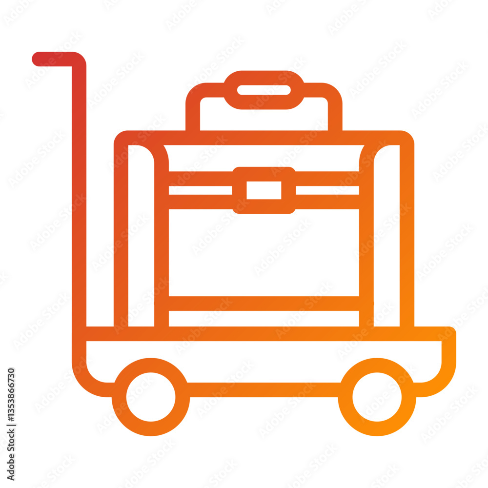 Vector Design Airport Cart Icon Style Vector Design Airport Cart Icon Style