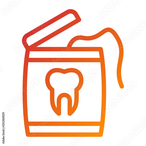 Dental Floss Icon Style