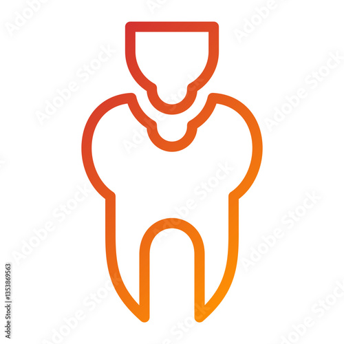Dental Filling Icon Style