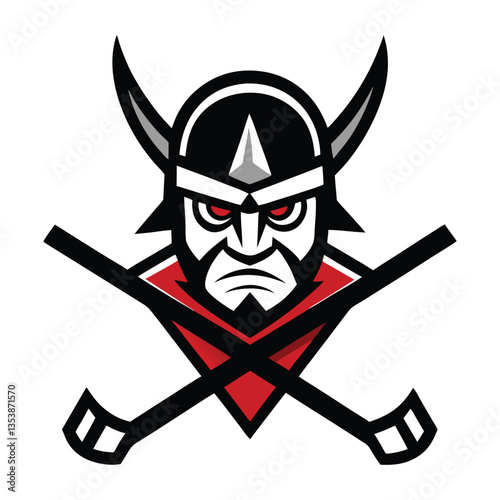 skull and crossbones Mascot logo