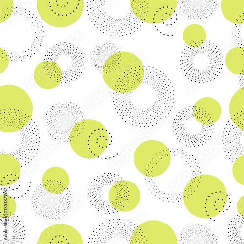 Abstract background with yellow and black geometric patterns, vector illustration
