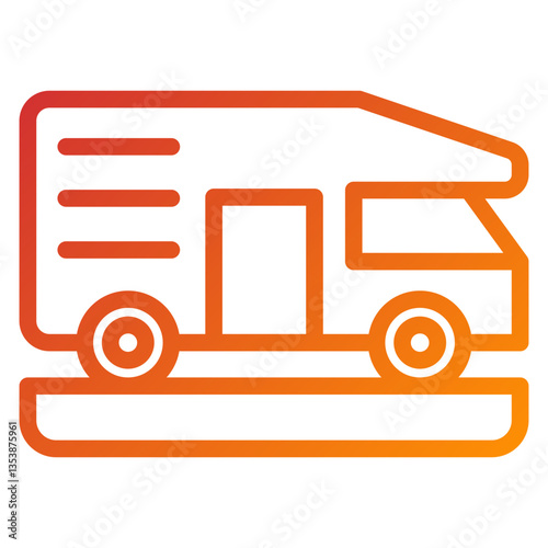 Camper Van Icon Style