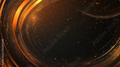 Abstract golden swirl background, graphic design, digital art, for wallpaper, or template