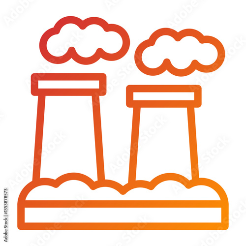 Air Pollution Icon Style