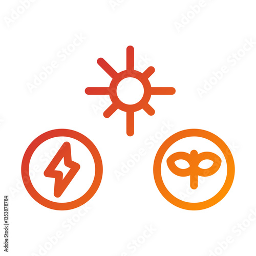 Energy Sources Icon Style