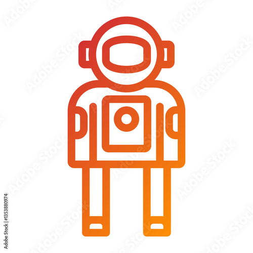 Astronaut Suit Icon Style