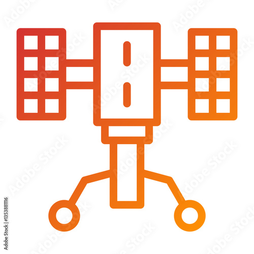 Hubble Telescope Icon Style