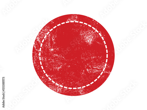 Red circle grunge ink stamp png vector, round shape stamp. Circle grunge stamp Logos, Icons, Labels and Badges Round grunge hand drawn circle shape, vector 