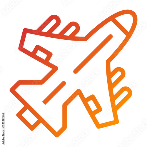 Army Jet Icon Style
