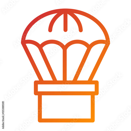 Army Parachute Icon Style