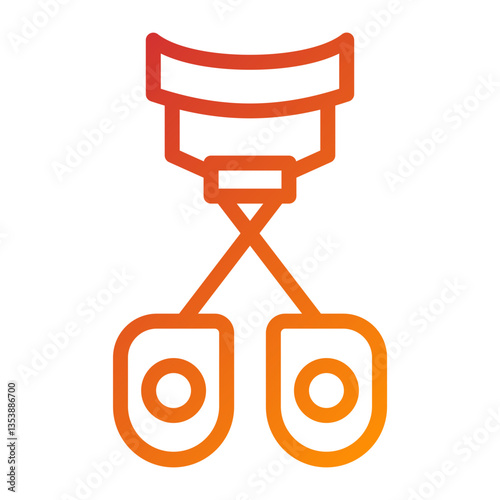 Eyelash Curler Icon Style