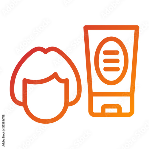 Face Scrub Icon Style