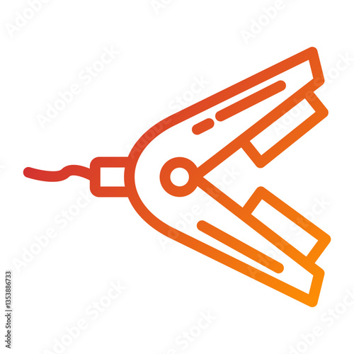 Hair Straightener Icon Style