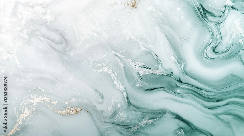 Fototapeta premium Tekstura białego marmuru z błękitnym odcieniem, tło dla projektu generative ai