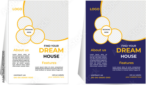 Creative Real estate house property for sale, flayer template,Real Estate Flyer,Home sale banner, Modern web banner templates.