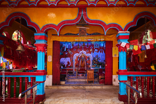 Altar of Kali in Shri Mahakal Temple in Darjeeling city, India