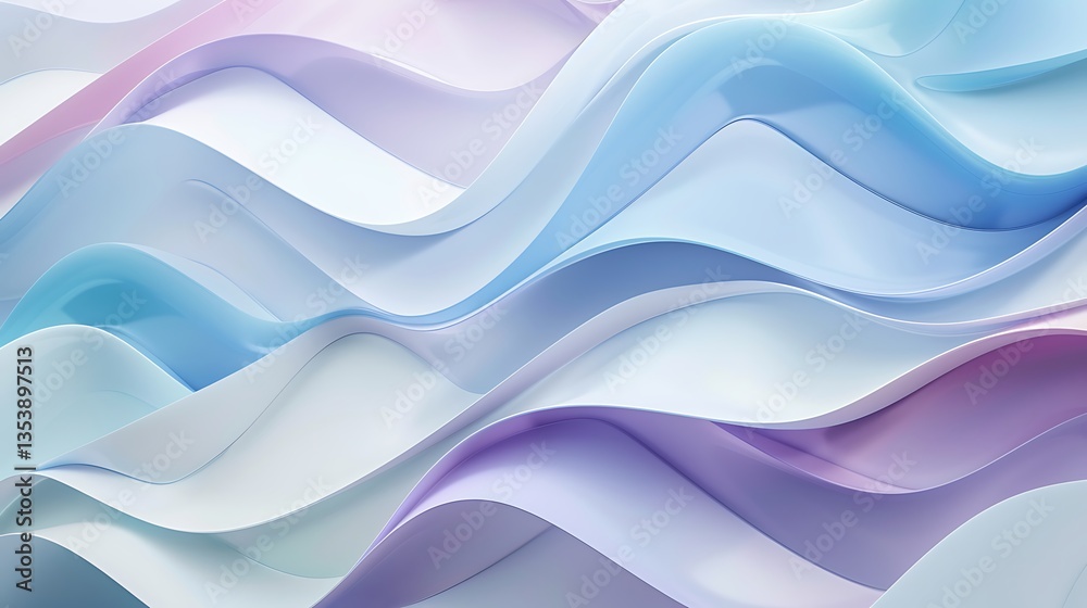 Fototapeta premium 3d abstract modern wave liquid desktop background wallpaper banner