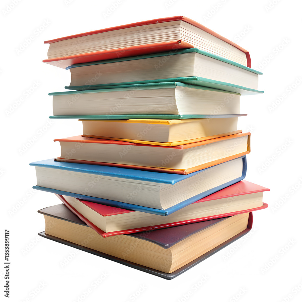 stack of books isolated with transparent background stack of books isolated with transparent background