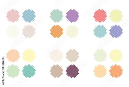 Abstract color palette Color swatches