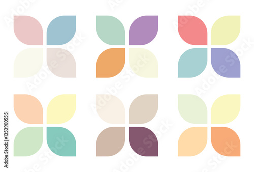 Abstract color palette Color swatches