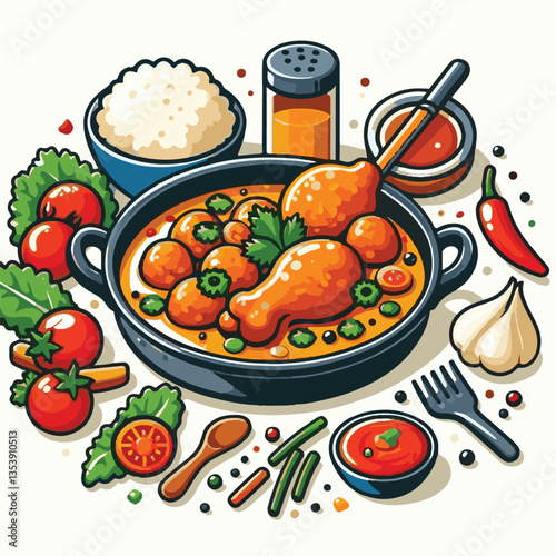 food, indian, dinner, butter chicken, spicy, traditional, chicken, dish, cuisine, curry, meal, delicious, restaurant, meat, lunch, rice, asian, bowl, plate, masala, tikka, butter, hot, background, rec