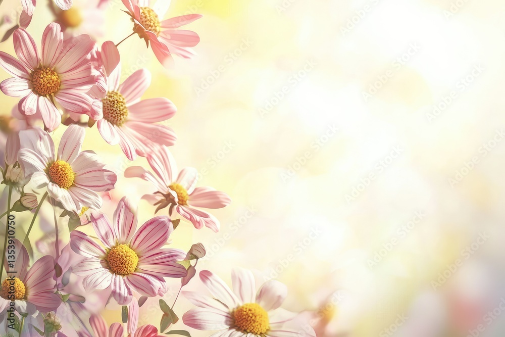 Ultra Quality Picture of Floral Background with Daisies Ultra Quality Picture of Floral Background with Daisies